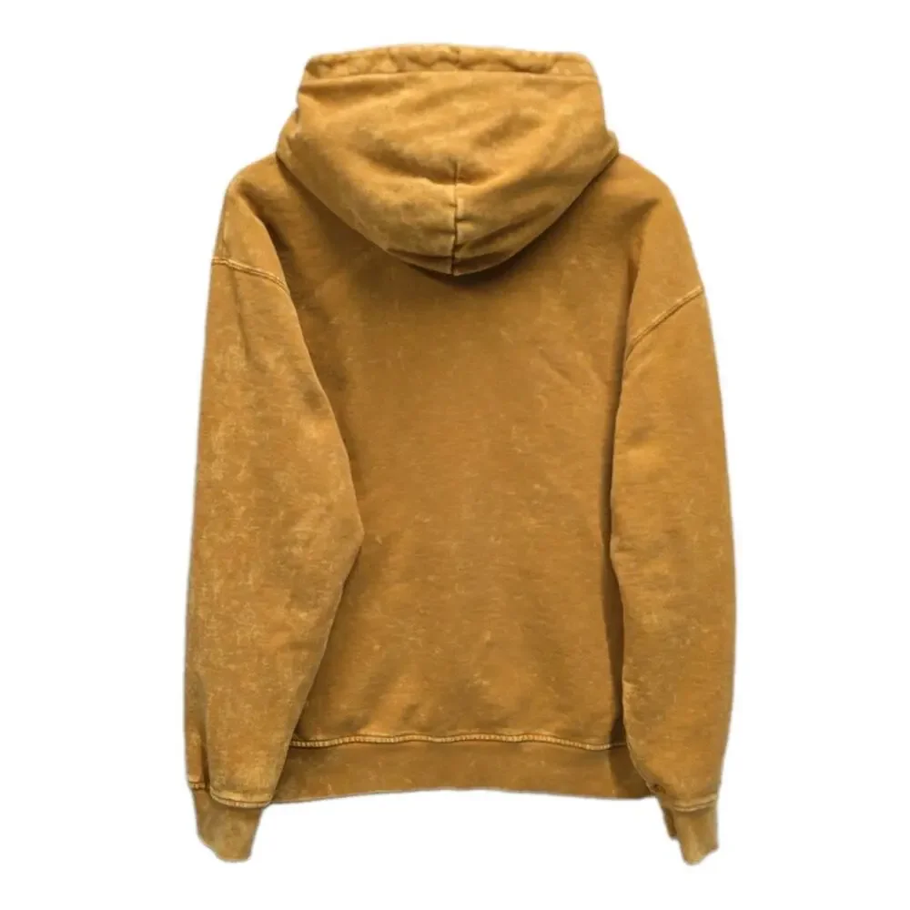 Jordan Essentials Statement Washed Fleece Pullover Hoodie Chutney Yellow Men's L